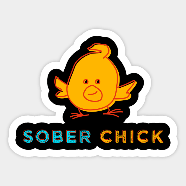 Sober Chick Sticker by GuiltlessGoods